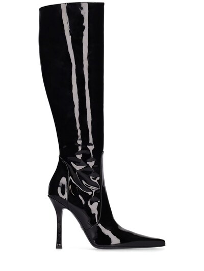 115mm patent leather tall boots - Blumarine - Women | Luisaviaroma