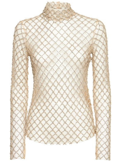 Lupita embroidered mesh top - Isabel Marant - Women | Luisaviaroma