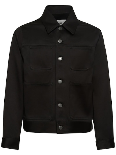 Cotton worker jacket w/ patch pockets - AMI Paris - Men | Luisaviaroma