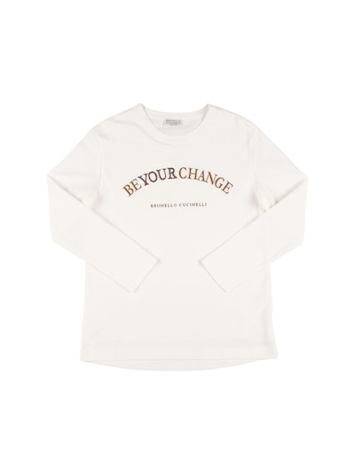 Brunello Cucinelli Cotton Logo T-Shirt