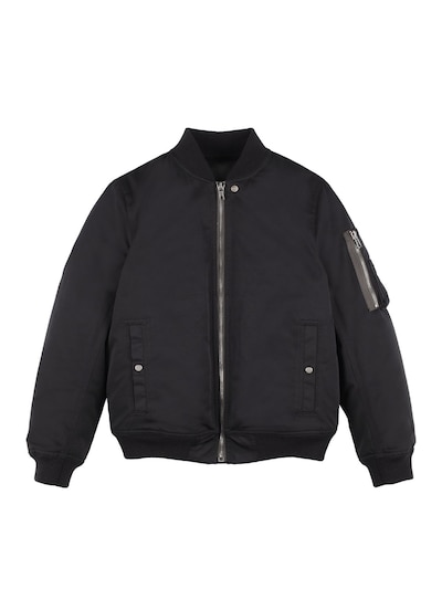 Girls black clearance bomber jacket