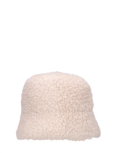 Brunello Cucinelli - Cappello bucket in cashmere effetto shearling - Beige  | Luisaviaroma