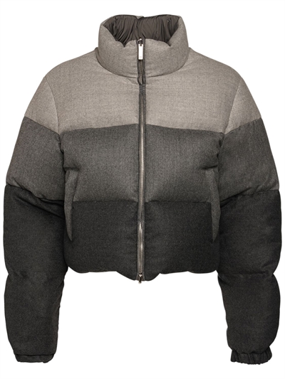 Thom Browne | Women Reversible Gradient Cropped Down Jacket Dark Grey 42