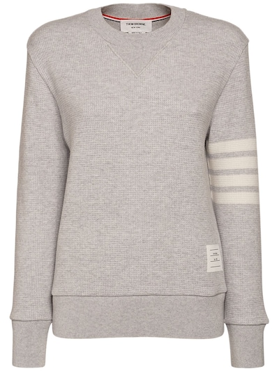 Cashmere & wool knit textured sweater - Thom Browne - Women | Luisaviaroma