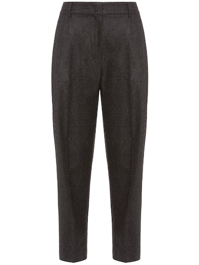 Caprera pleated wool flannel pants - 'S Max Mara - Women | Luisaviaroma