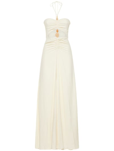 Jonathan Simkhai Macramé-midikleid wylda Stone in Weiß Damen Bekleidung Kleider Freizeitkleider und lange Kleider 
