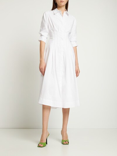 Jazz cotton blend poplin midi dress - Jonathan Simkhai - Women ...