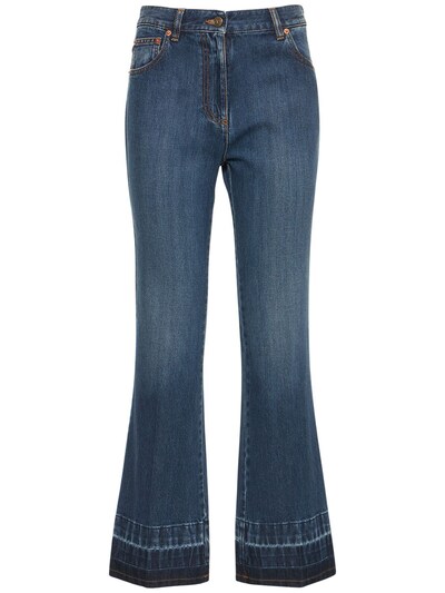 Jeans Vita Alta In Denim Di Cotone Luisaviaroma Donna Abbigliamento Pantaloni e jeans Jeans Jeans a vita alta 