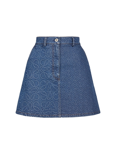 Loewe - Anagram jacquard cotton denim 