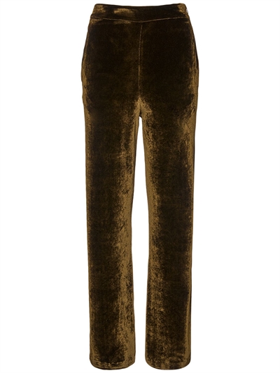 Jil Sander - High rise velvet palazzo 