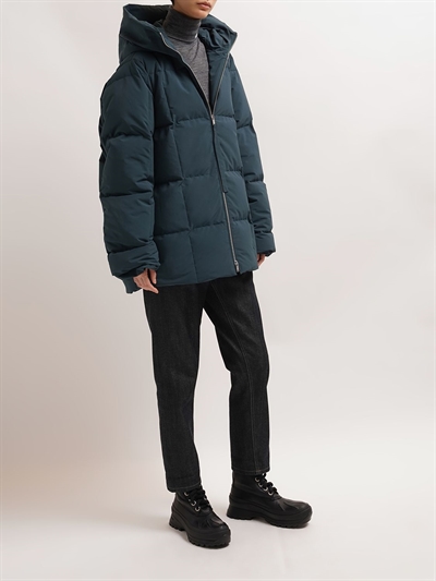 Jil Sander: Quilted down jacket w/ hood - women_1 | Luisa Via Roma