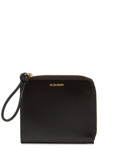 Jil Sander Black Zip Coin Pouch