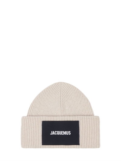 Le bonnet logo wool blend beanie hat 