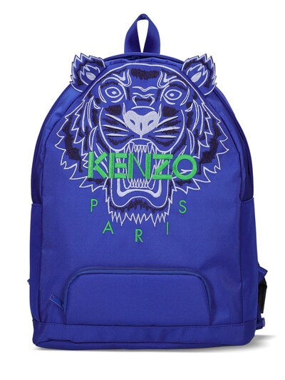 Luisaviaroma Boys Accessories Bags Rucksacks Tiger Embroidery Nylon Backpack 