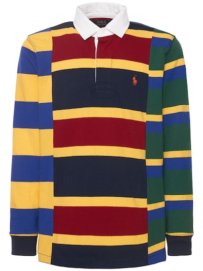 ralph lauren patchwork polo shirt