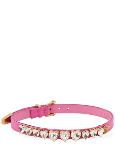 Crystal Crystal-studded Satin Pet Collar