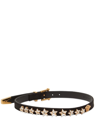 Crystal heart satin choker - Versace - Women | Luisaviaroma