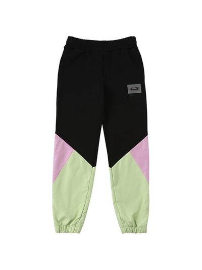 Msgm - Pantalón deportivo de nylon y jersey colorblock - Multicolor |  Luisaviaroma