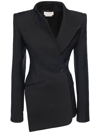 Twisted wool jacket - Alexander McQueen - Women | Luisaviaroma