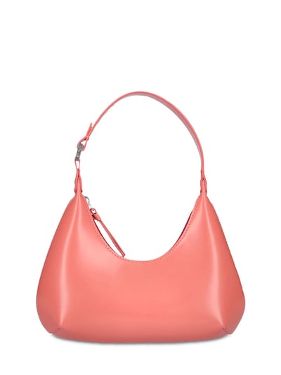 BY FAR Amber Semi-Patent Leather Shoulder Bag
