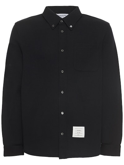 Milano wool knit shirt jacket - Thom Browne - Men | Luisaviaroma