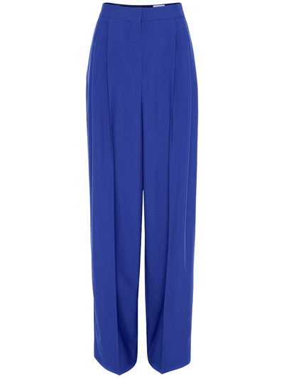 Alexander McQueen - Pantaloni larghi in lana - Blu Elettrico | Luisaviaroma