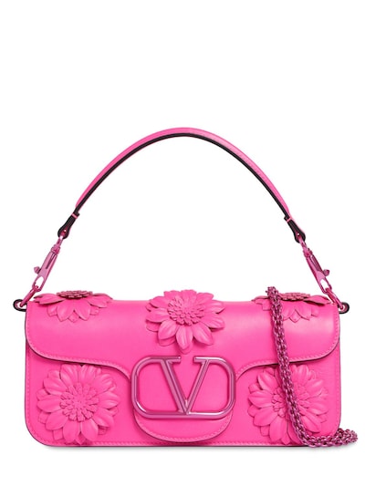 Loco flower leather shoulder bag - Valentino Garavani - Women | Luisaviaroma