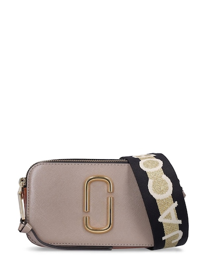 Marc Jacobs The Snapshot Leather Crossbody Bag - White for Women