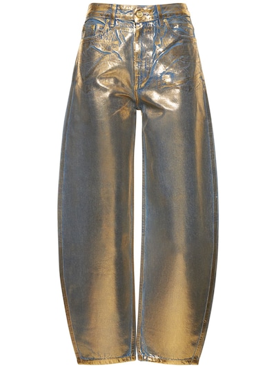 Stary gold denim jeans - GANNI - Women | Luisaviaroma