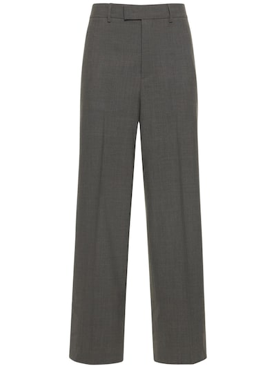 Straight wool formal pants - Msgm - Men | Luisaviaroma