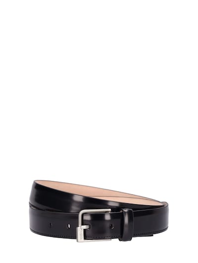 30mm brushed leather belt - Maison Margiela - men | Luisaviaroma