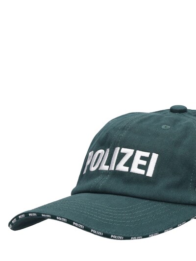 Polizei print cotton canvas baseball cap - VETEMENTS - Women