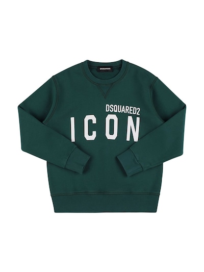 Kaarsen lengte Fabrikant Icon print cotton sweatshirt - Dsquared2 - Boys | Luisaviaroma