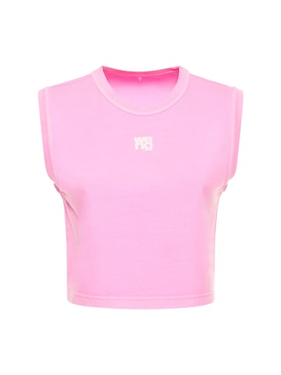 Essential muscle cotton jersey t-shirt - Alexander Wang - Women ...