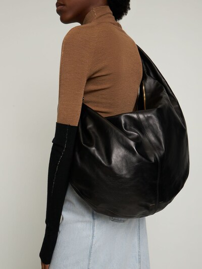 Large olivia hobo leather shoulder bag - Khaite - Women | Luisaviaroma