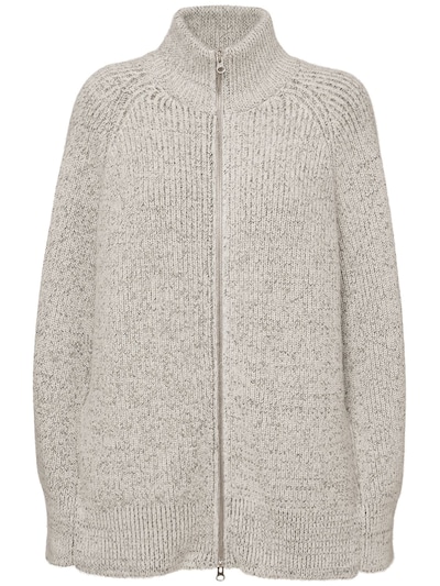 Split sleeve alpaca blend knit sweater - MM6 Maison Margiela - Women ...