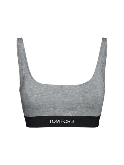 Luisaviaroma Donna Abbigliamento Intimo Reggiseni Senza ferretti Bralette In Misto Cotone Con Logo 
