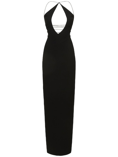 Cutout crepe halter long dress - Mônot - Women | Luisaviaroma