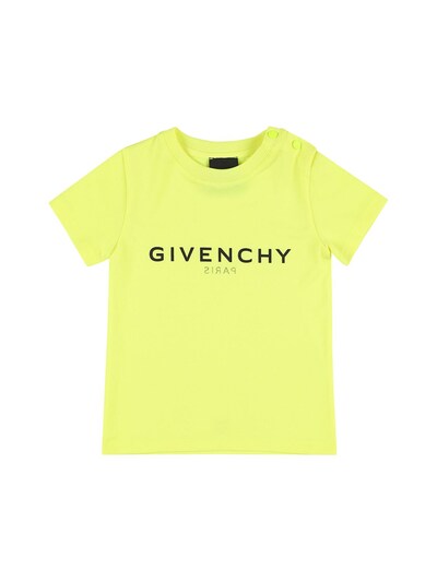 Givenchy - Logo print cotton jersey t-shirt - Neon Yellow | Luisaviaroma