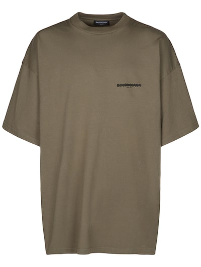 Stratford på Avon Rengør rummet Alfabetisk orden Logo cotton t-shirt - Balenciaga - Men | Luisaviaroma