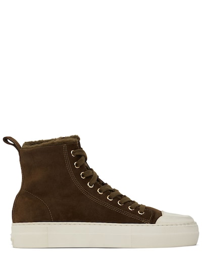 Tom Ford - 30mm city suede high-top sneakers - Military Green | Luisaviaroma