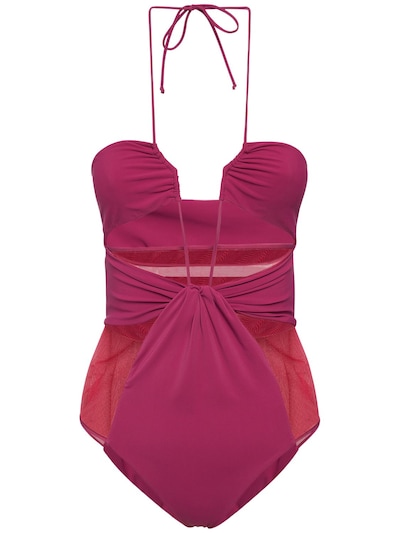 Luisaviaroma Girls Sport & Swimwear Swimwear Bikinis Bikini Sets Printed Lycra Bikini Set 