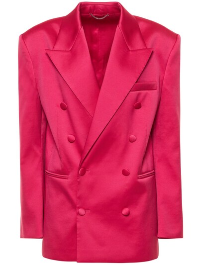 Double breasted satin blazer - Magda Butrym - Women | Luisaviaroma