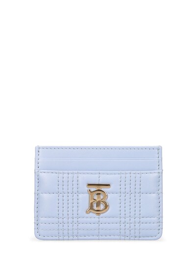 Burberry - Lola quilted leather card holder - Light Blue | Luisaviaroma