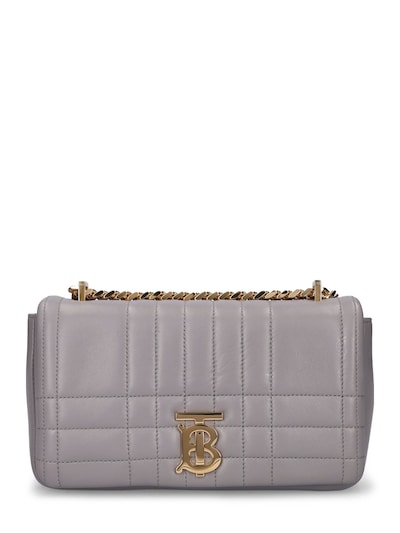 Burberry - Small lola quilted leather shoulder bag - Cloud Grey |  Luisaviaroma