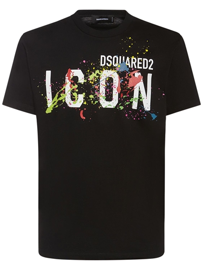 Dsquared2 - Icon splatter cotton jersey 