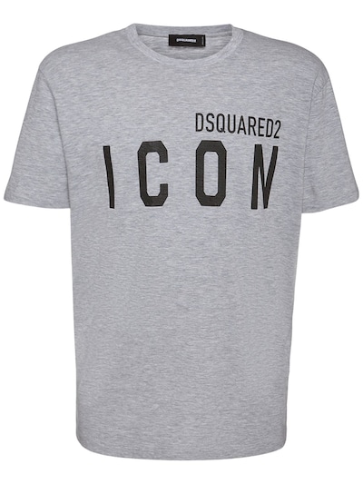 Luidspreker Vertrek naar zondaar Icon print cotton blend jersey t-shirt - Dsquared2 - Men | Luisaviaroma