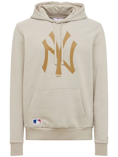 new era hoodie beige