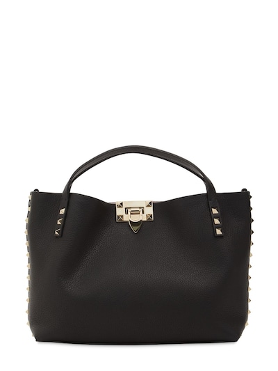 Valentino Rockstud Leather Handle Bag