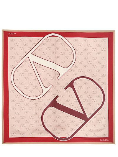 Louis Vuitton Pink Monogram Heart Silk Scarf Louis Vuitton